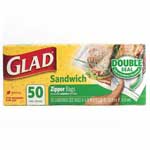 GLAD ZIPPER SANDWICH BAG