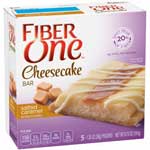 FIBER ONE CHEESECAKE SALTED CARAMEL BARS