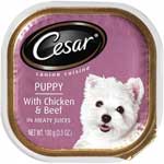 CESAR PUPPIES WITH CHICKEN & BEEF