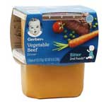 GERBER 2ND FOODS VEGETABLE BEEF 2PK