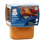 GERBER 2ND FOODS CHICKEN & RICE 2PK