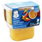 GERBER 2ND FOODS MANGO APPLE TWIST 2PK