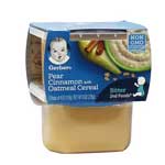 GERBER 2ND FOODS PEARS AND CINNAMON 2PK