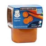 GERBER 2ND FOODS CARROTS 2PK
