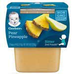 GERBER 2ND FOODS PEAR PINEAPPLE 2PK