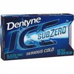 DENTYNE ICE SUB ZERO GLACIER MINT GUM