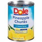 DOLE PINEAPPLE CHUNK IN SYRUP