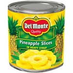DEL MONTE PINEAPPLE SLICED IN SYRUP