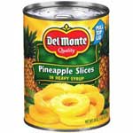 DEL MONTE PINEAPPLE SLICE IN HEAVY SYRUP