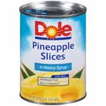 DOLE PINEAPPLE SLICED SYRUP