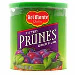 DEL MONTE PITTED PRUNES CANISTER