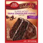 BETTY CROCKER  TRIPLE CHOC FUDGE CAKE MI
