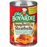 CHEF BOYARDEE SPAGHETTI & MEATBALLS