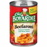 CHEF BOYARDEE BEEFARONI
