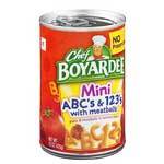 CHEF BOYARDEE MINI ABCS & 123 W/MEATBALL