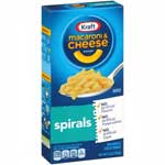 KRAFT MACARONI AND CHEESE DINNER SPIRALS