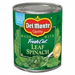 DEL MONTE FRESH CUT WHOLE LEAF SPINACH