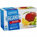 CAPRI SUN ORGANIC FRUIT PUNCH 10PK