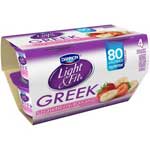 DANNON LIGHT & FIT GREEK STRAWB/BAN 4PK