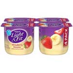 DANNON L&F STRAWB/BANANA 4PK