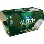 DANNON ACTIVIA GREEK VANILLA YOGURT 4PK