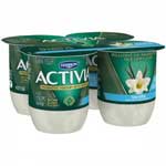 DANNON ACTIVIA NON FAT VANILLA 4PK