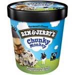 BEN & JERRYS CHUNKY MONKEY ICE CREAM