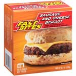 FAST BITES SAUSAGE AND CHEESE SANDWICH