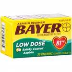 BAYER ASPIRIN LOW DOSE 81 MG