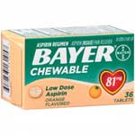 BAYER CHEWABLE ORANGE BABY ASPIRIN