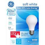 GE SOFT WHITE HALOGEN 60WR