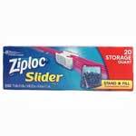 ZIPLOC SLIDER STORAGE BAGS 1 QT