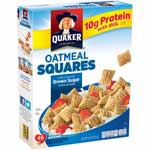 QUAKER OATMEAL SQUARES B.SUGAR