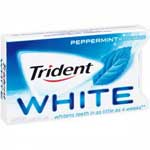 TRIDENT WHITE PEPPERMINT SUGAR FREE GUM
