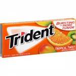 TRIDENT TROPICAL TWIST SUGAR FREE GUM