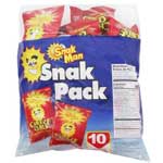 SNACK MAN CHEESE CURLS 10PK