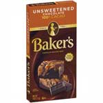 BAKERS UNSWEETENED CHOCO BAR