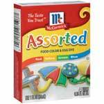 MCCORMICK  ASSORTED FOOD COLOR & EGG DYE