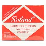 ROLAND ROUND WOODEN TOOTHPICKS