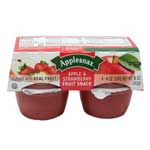APPLESNAX APPLESAUCE W/STRAWBERRY 4PK