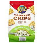 RITZ TOASTED CHIPS SOUR CRM&ONION