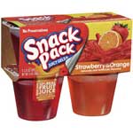 HUNTS SNACK PACK STRAWBERRY/ORANGE GEL