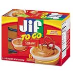 JIF TO GO CREAMY PEANUT BUTTER 8-PK