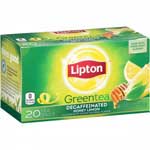 LIPTON GREEN TEA DECAFFEIN. HONEY LEMON