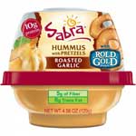 SABRA HUMMUS W/PRETZEL CRISPS GARLIC