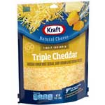 KRAFT TRIPLE CHEDDAR SHREDDED