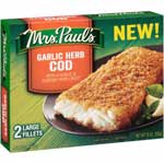 MRS. PAULSA GARLIC HERB COD FILLETS  2CT
