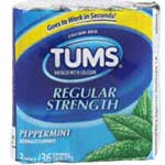 TUMS 3 ROLLS PEPPERMINT