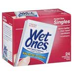 WET ONES ANTIBACTERIAL SINGLES