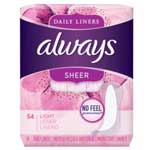 ALWAYS DAILIES SHEER LINERS